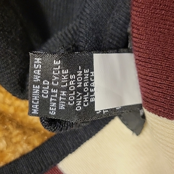 Vtg ALFANI Retro Space Age Mod Colorblock Sleeveless Sweater Size XL - Picture 7 of 9